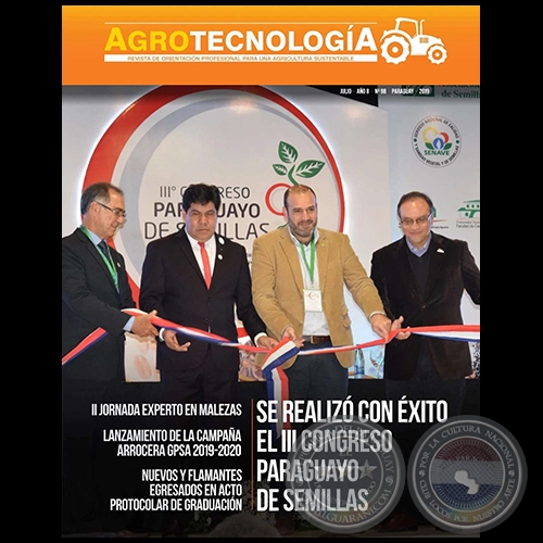 AGROTECNOLOGÍA – REVISTA DIGITAL - JULIO - AÑO 8 - NÚMERO 98 - AÑO 2019 - PARAGUAY